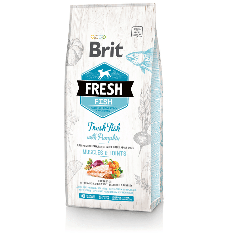 Brit Fresh Fish with Pumpkin Adult Large Muscles & Joints