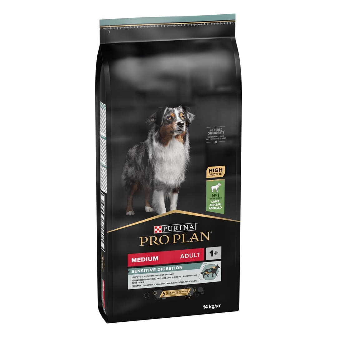 PURINA PRO PLAN Medium Adult Sensitive Digestion, jagnięcina i ryż